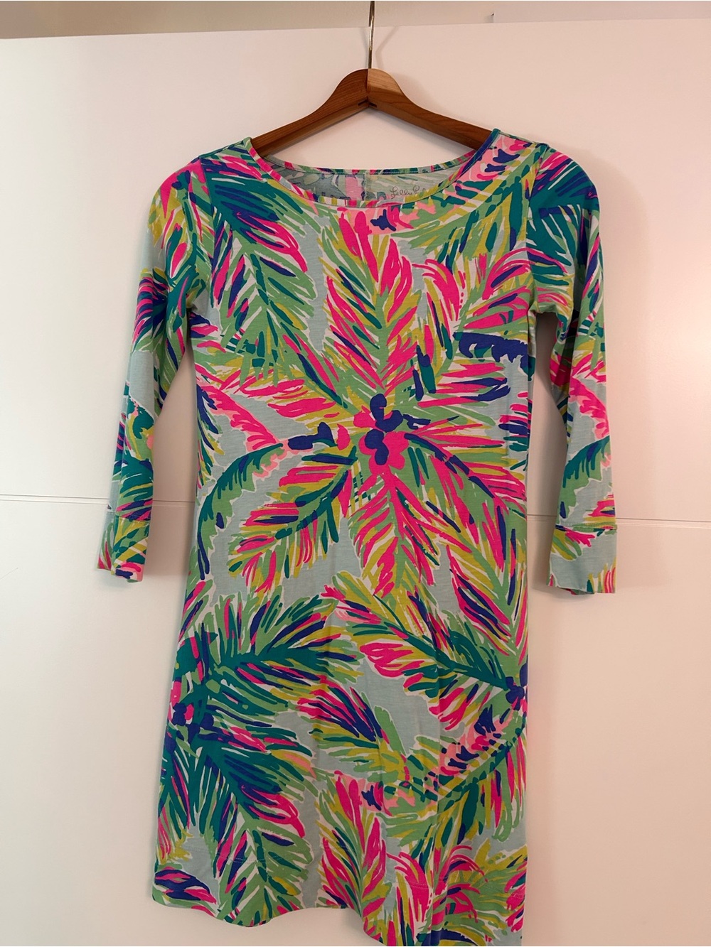 Lilly Pulitzer Multicolor Palm Print Maxi Dress - Pink, Green, Blue